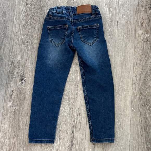 EUC Beverly Hills Polo Club Boys Blue Jeans Size 4 w/Adjustable Waist - Picture 7 of 8